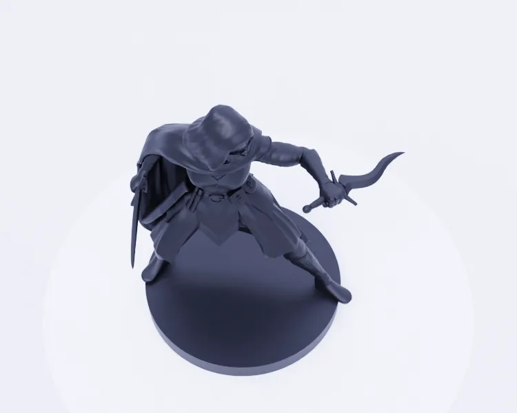 Female Assassin - Stealthy Operative Figure by Marjers MakerWorld ...