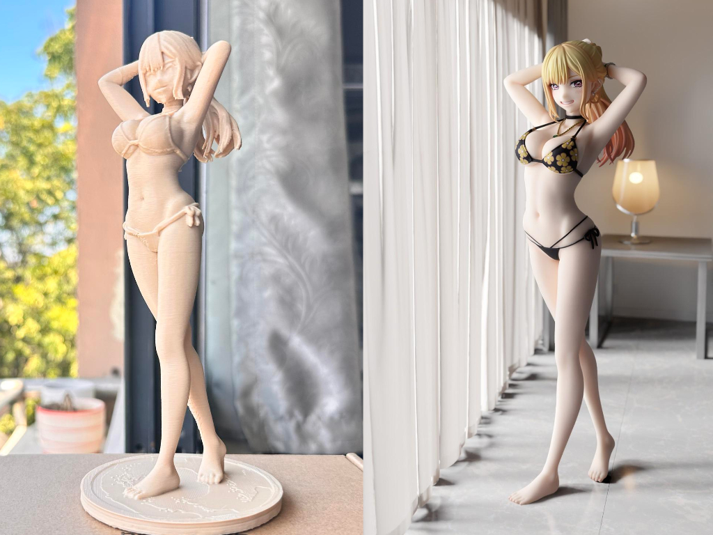 Swimsuit Marin Kitagawa Figure By MakerWorld Download Free 3D swimsuit-marin-kitagawa-figure-by-makerworld-download-free-3d