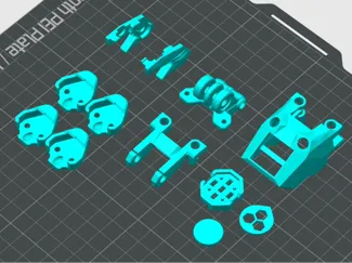 MANTA 5 pro五寸机架3D打印件