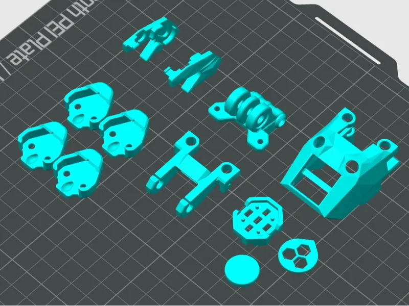 MANTA 5 pro五寸机架3D打印件