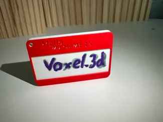 Namensschild Schlüssel Anhänger