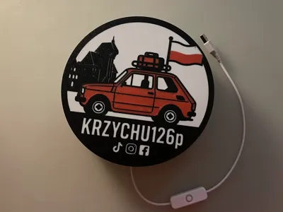 Fiat 126p Lightbox Maluch Poland