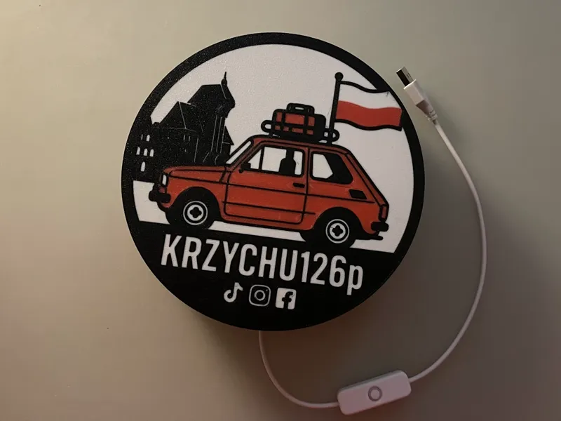 Fiat 126p Lightbox Maluch Poland