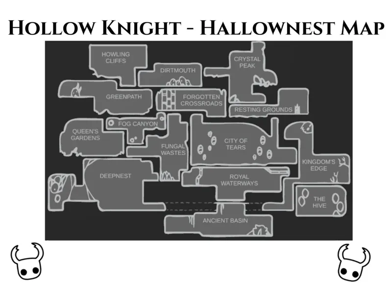 Hollow Knight Map - Hallownest