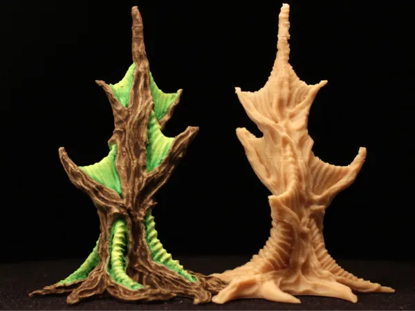 Arbre alien à décor de plateau