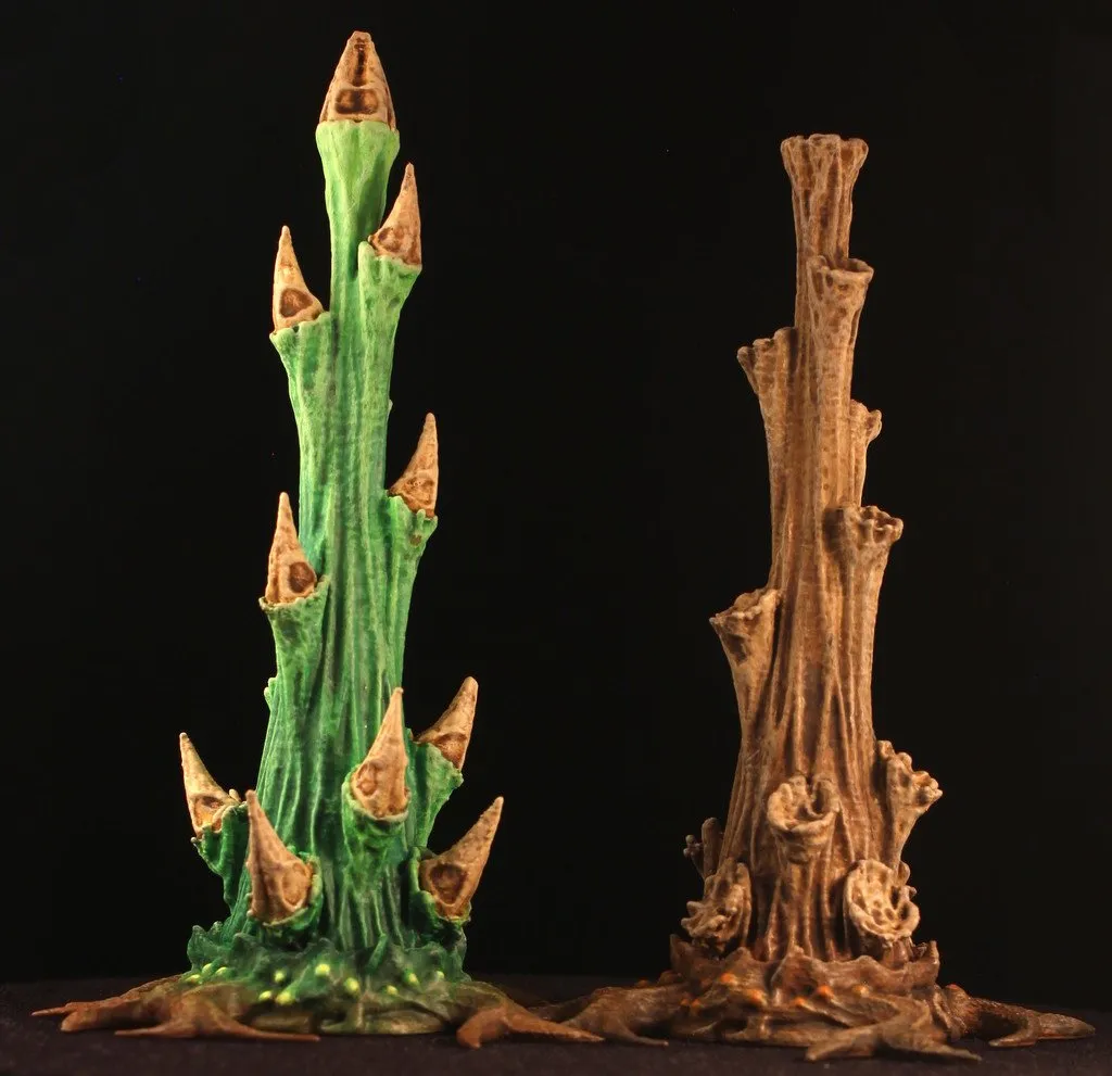 Plante décorative extraterrestre pour décor de jeu