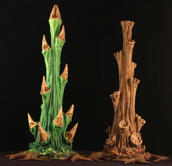 Plante décorative extraterrestre pour décor de jeu