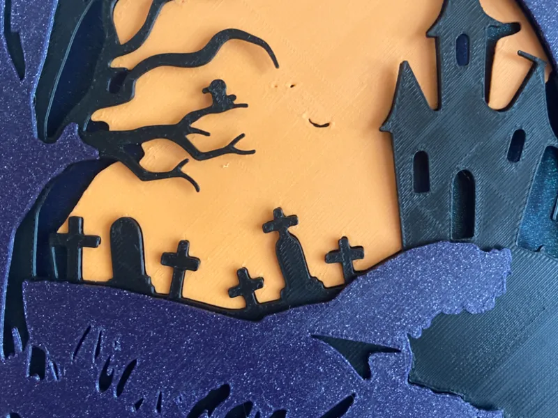 plaque d ombres halloween 