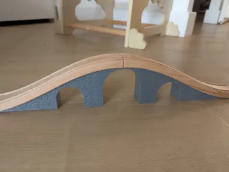 Ikea Train Bridge Support with Brick Texture