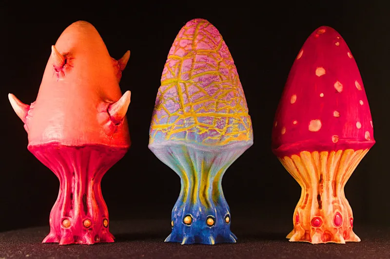 Tabletop plant: "Mushroom Set C1" (Alien Veg. 53)