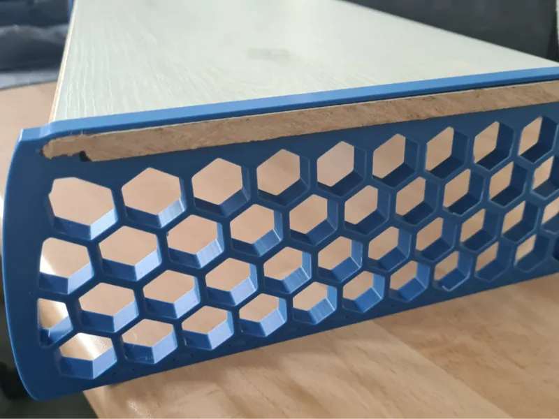Monitor riser using spare floorboard