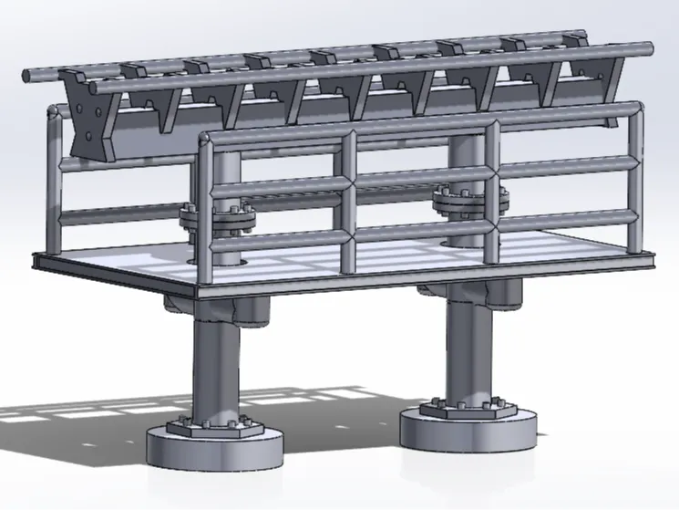 Roller coaster station and track