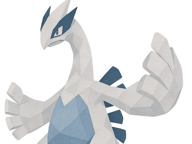 Lugia – Pokémon estilizado para impressão 3D