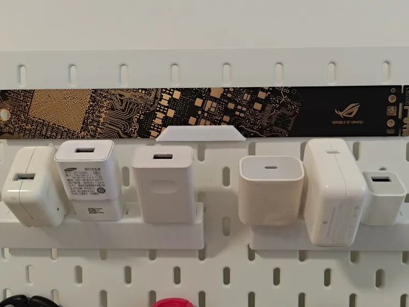 洞洞板尺子收纳挂架