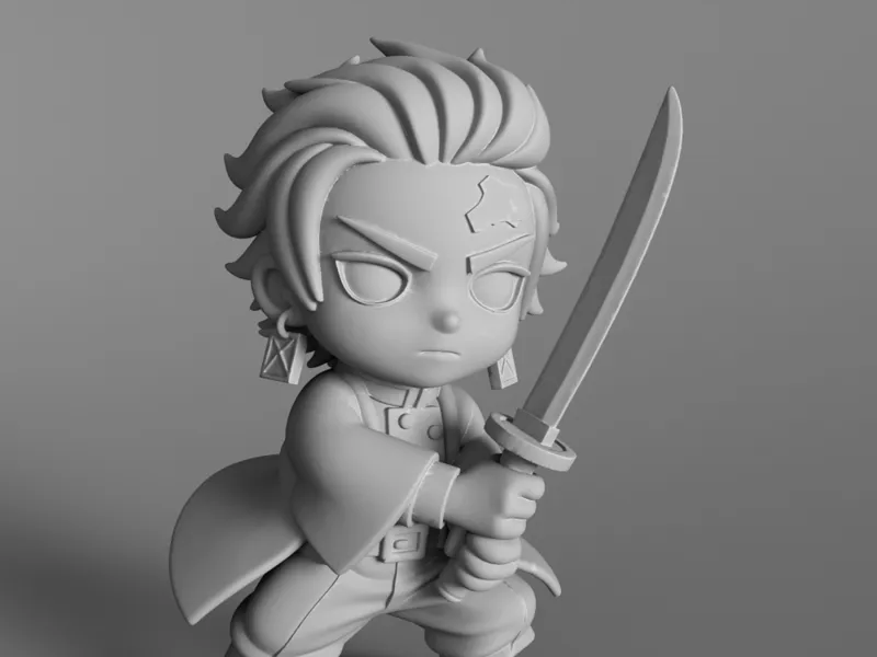 Tanjiro Chibi STL