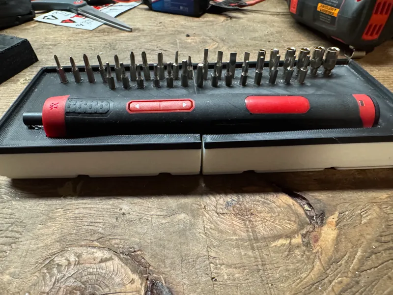 Gridfinity hypertough electric screwdriver & bits
