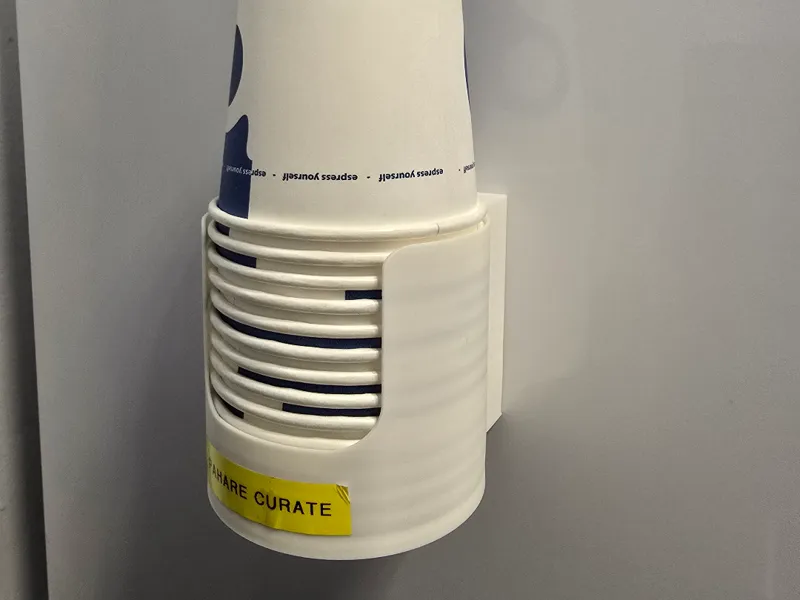 Magnetic paper cup (7oz) holder for fridge