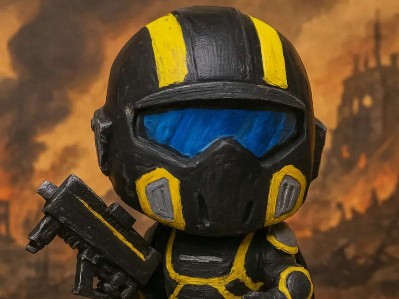 Helldivers Pop-Style Soldier Figure