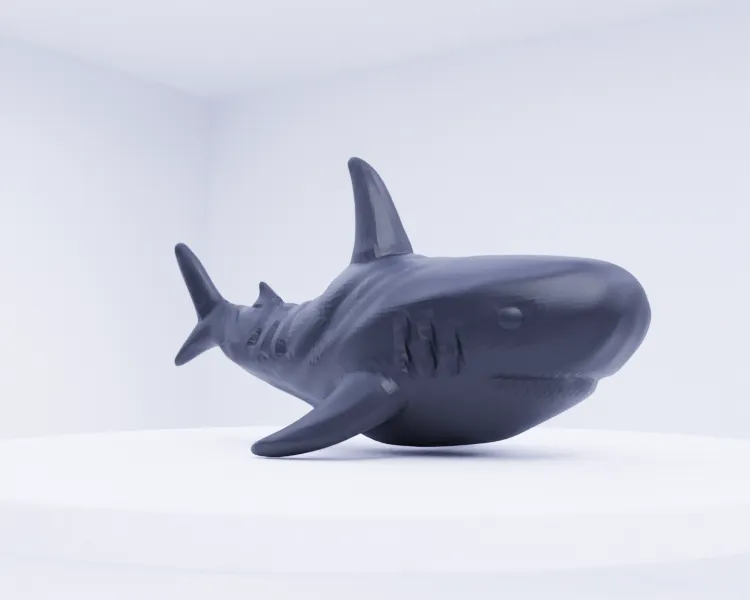 Shark Puppet Model Scary Shark Puppet Sculpture by Marjers MakerWorld: Download Free 3D Models