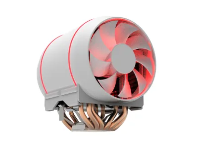 Sea View PC CPU Cooler Round Custom Ornament