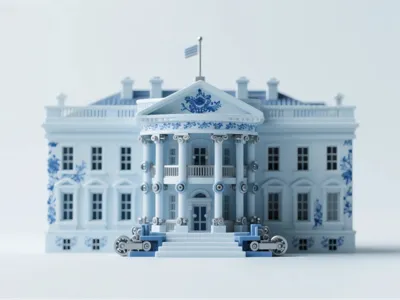 Mechanical Design White House Print in Place for A1 mini