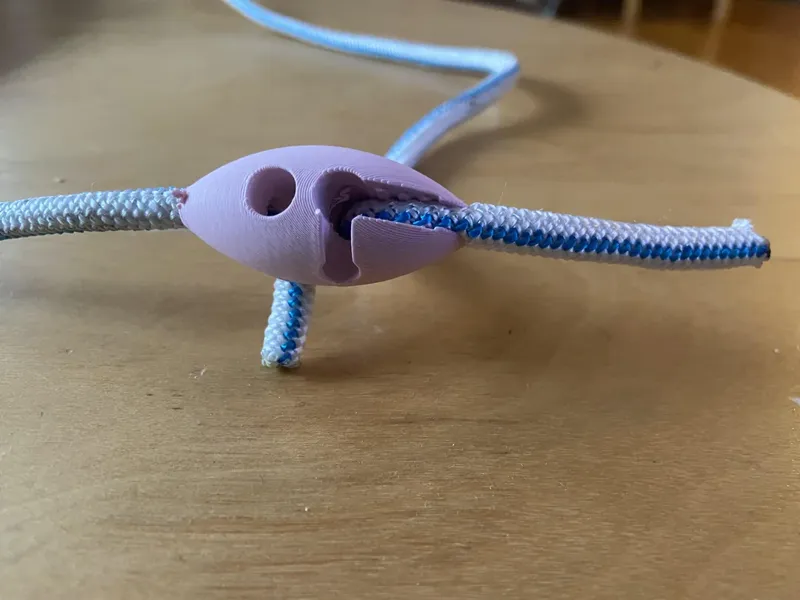 Sail tie (cleat for bungee cord)