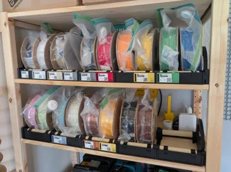 Double swatch holder for Printable Filament Rack