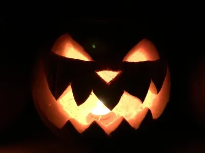 Pumpkin Spooky Halloween Lithophane 