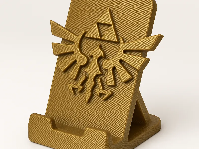 Hylian Crest Phone Stand – Legend of Zelda Theme