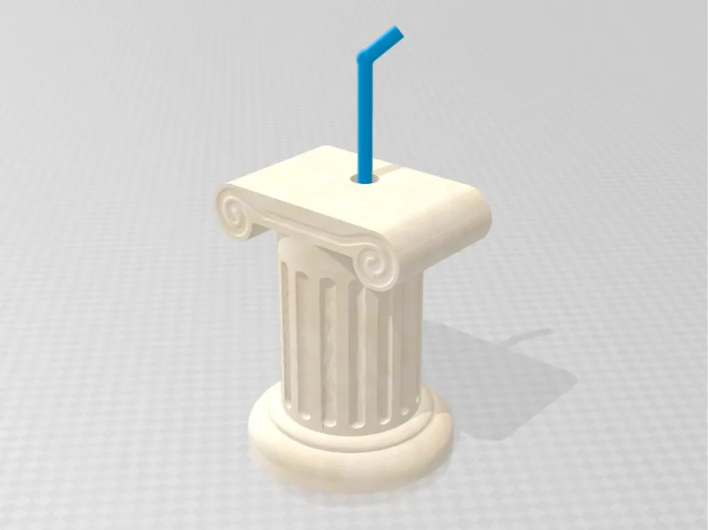 IONIC GREEK COLUMN CAN VASE
