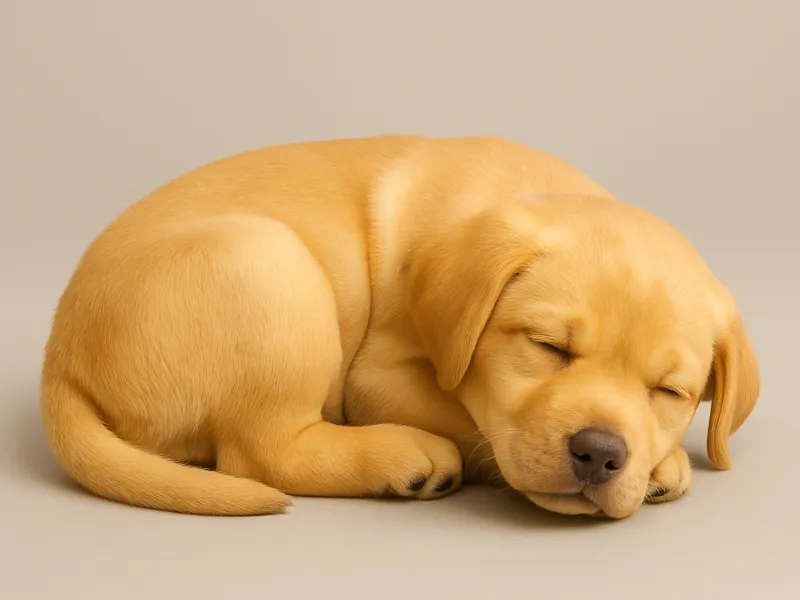 Labrador cucciolo steso