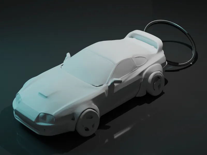 Toyota Supra mk4 Keychain - Realistic Keychain
