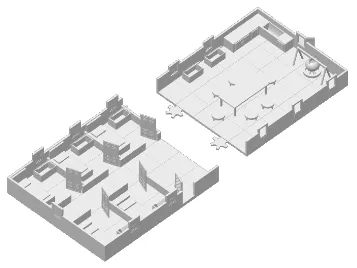 D&D House (25'x60') (1 in = 5 ft scale)