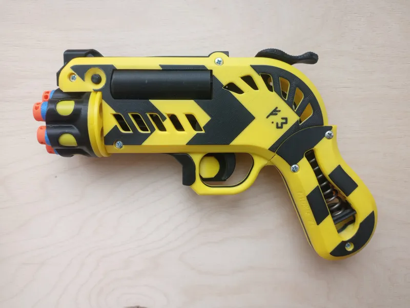 Printed plunger tube for Finisher 3.X Nerf blaster