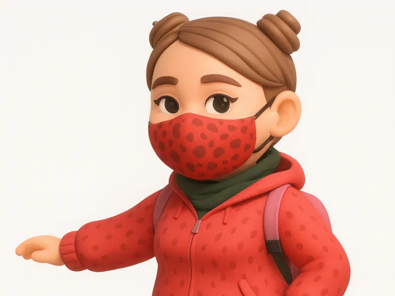 Stylish Hoodie Mask Character