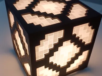LED lamp inspired by Minecraft