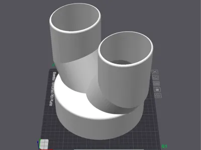 200mm to dual 100mm splitter