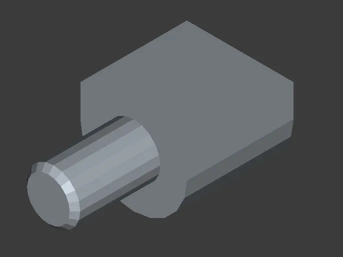 Shelf support pin