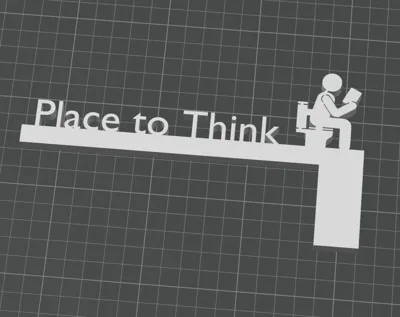 Place to Think / Bathroom door frame
