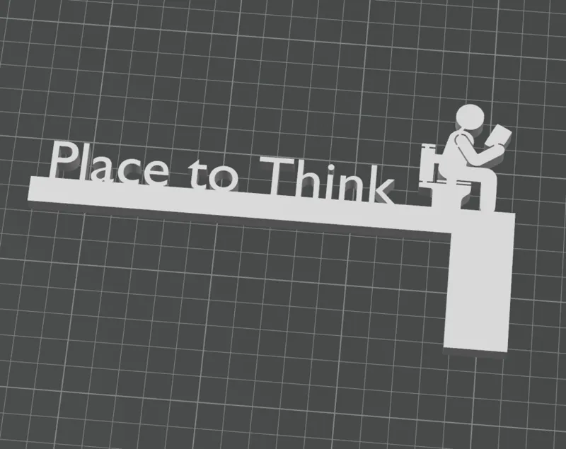 Place to Think / Marco de puerta para baño