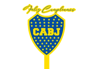Adorno de Torta escudo de Boca