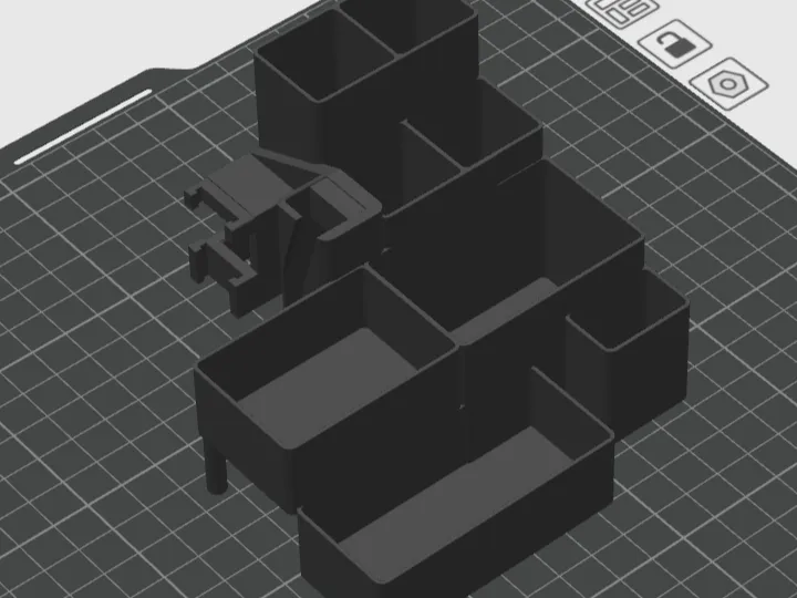 A1 x axis cable guide and storage