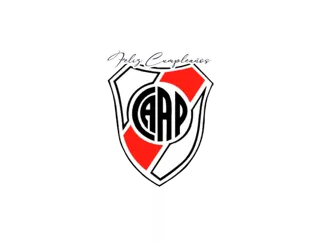 Adorno de torta, escudo de River de la Plata