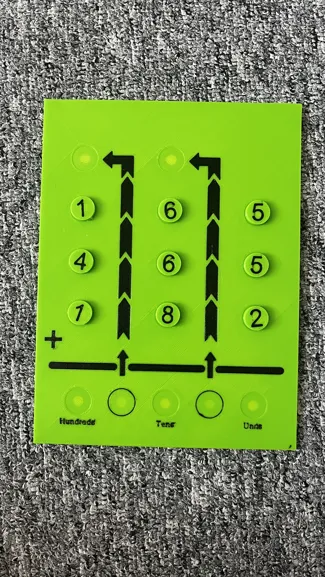 Magnetic Column-Addition Board(Hundreds–Tens–Ones)