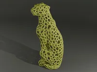 Guépard assis, style Voronoi — photo 1