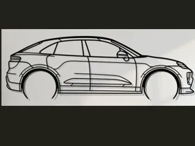 Silhouette Porsche Macan 