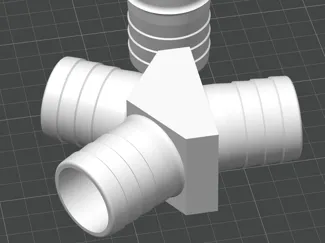 1.25 Inch barbed hose connectors