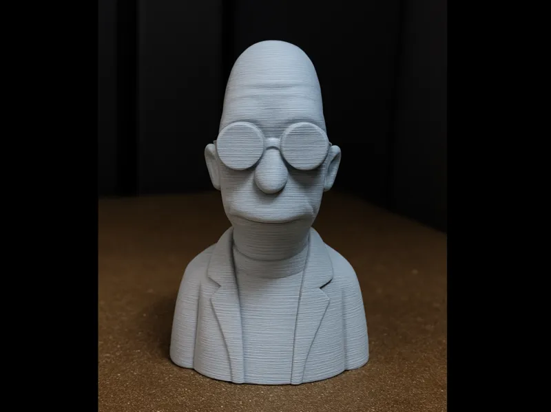 Bust Professor Hubert J. Farnsworth (Futurama)