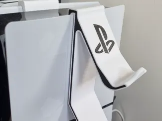 Holder for PS5 controller with logo