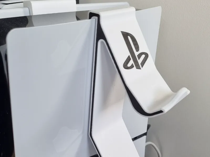 Holder for PS5 controller with logo
